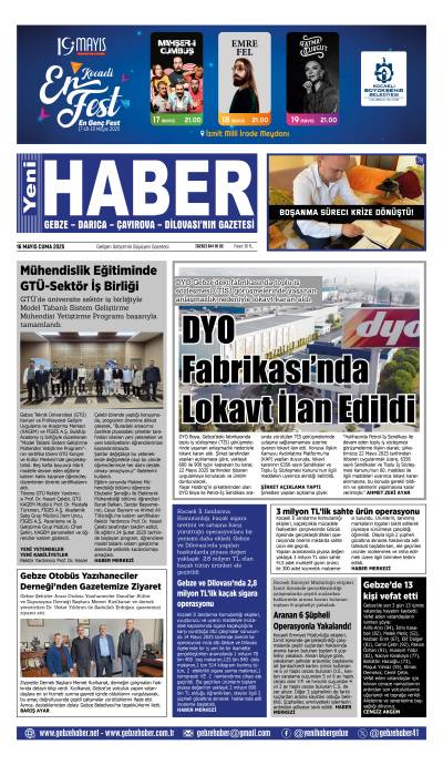16 mayıs 2025