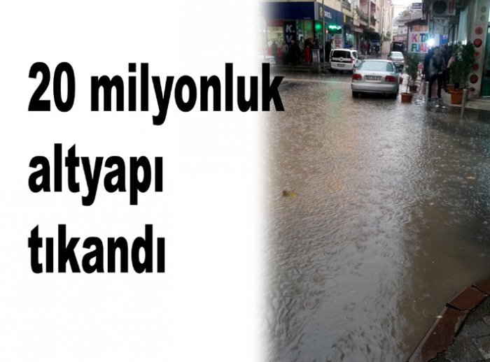 20 milyonluk altyapı tıkandı