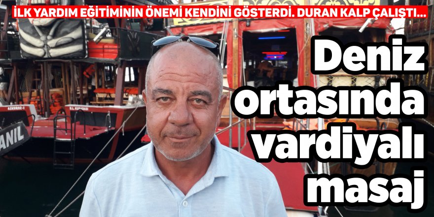 Deniz ortasında vardiyalı masaj