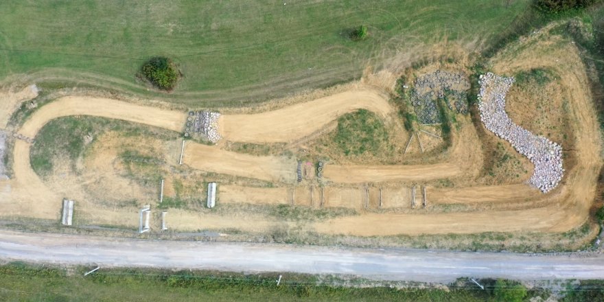 Süper Enduro Yarış Parkuru yapılıyor