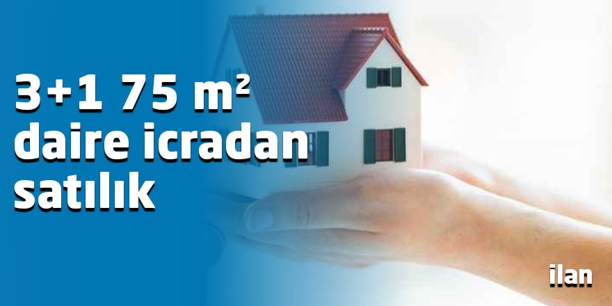 3+1 75 m² daire icradan satılık