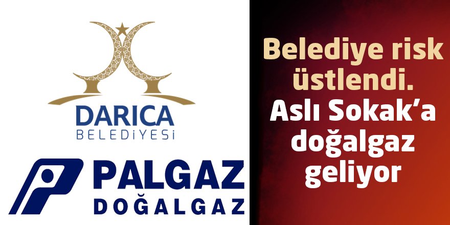 Belediye risk üstlendi.  Aslı Sokak’a doğalgaz geliyor