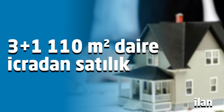 3+1 110 m² daire icradan satılık