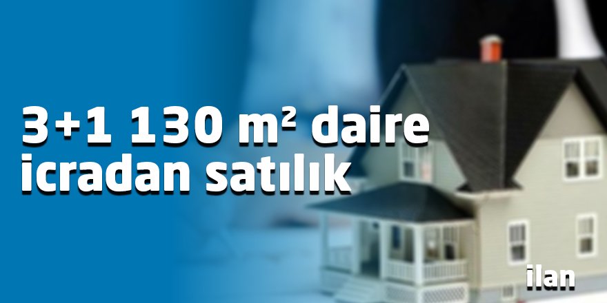 3+1 130 m² daire icradan satılık