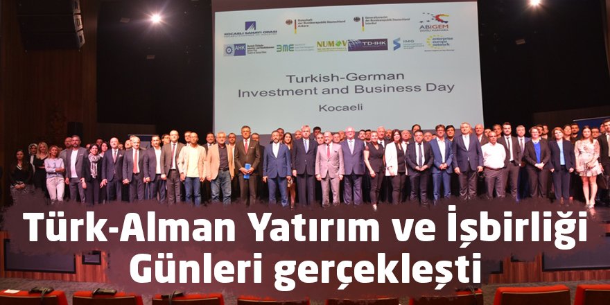 Türk-Alman Yatırım ve İşbirliği Günleri gerçekleşti