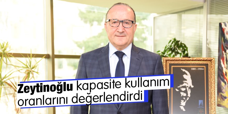 Zeytinoğlu, kapasite kullanım oranlarını değerlendirdi