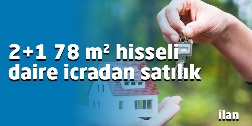 2+1 78 m² hisseli daire icradan satılık