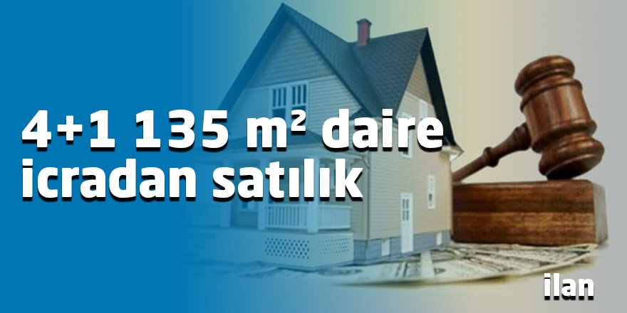 4+1 135 m² daire icradan satılık