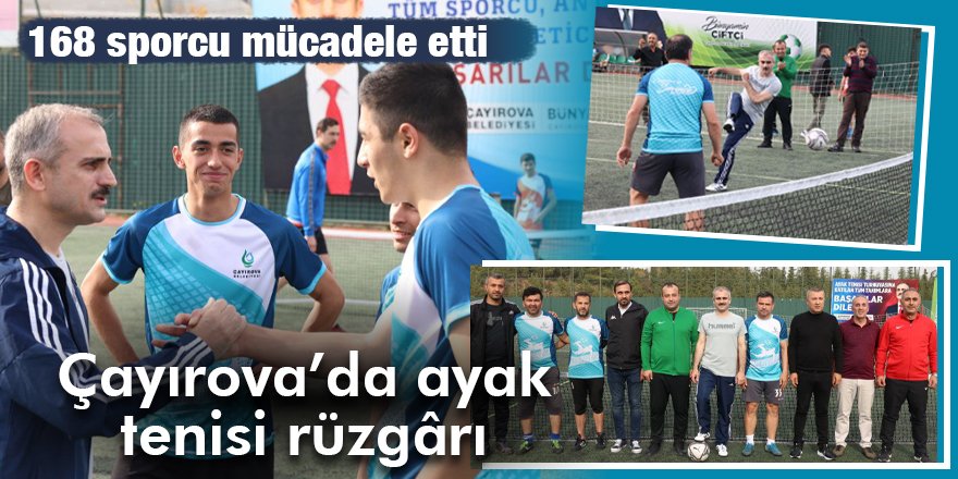 Çayırova’da ayak tenisi rüzgârı