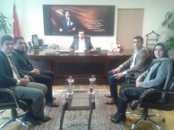 Gençlerden Kaymakam Şahin’e ziyaret