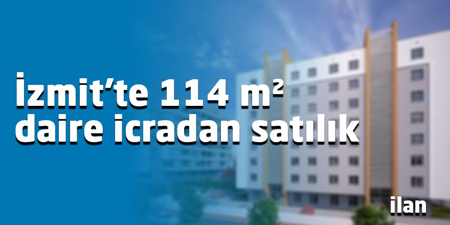 İzmit'te 114 m² daire icradan satılık