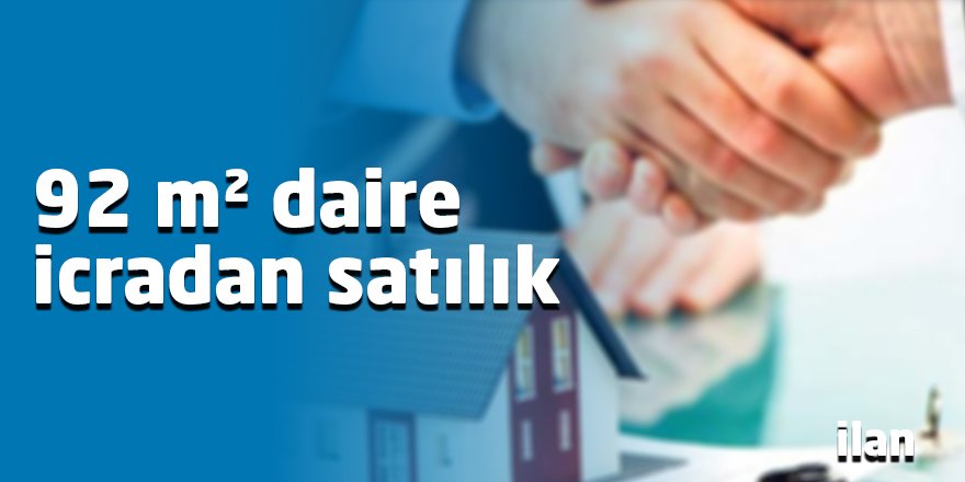 92 m² daire icradan satılık
