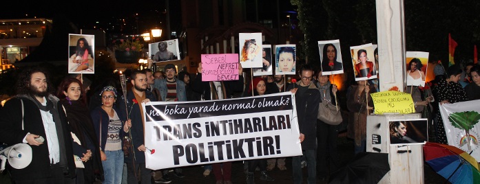Trans bireyler için toplandılar