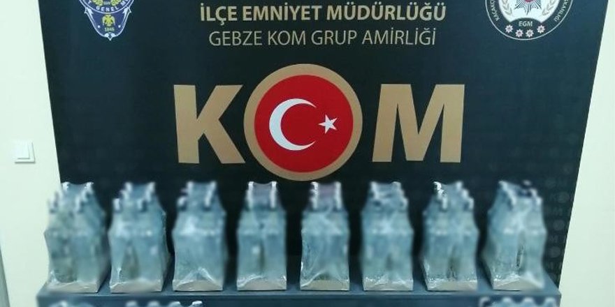 171 şişe sahte alkol ele geçirildi