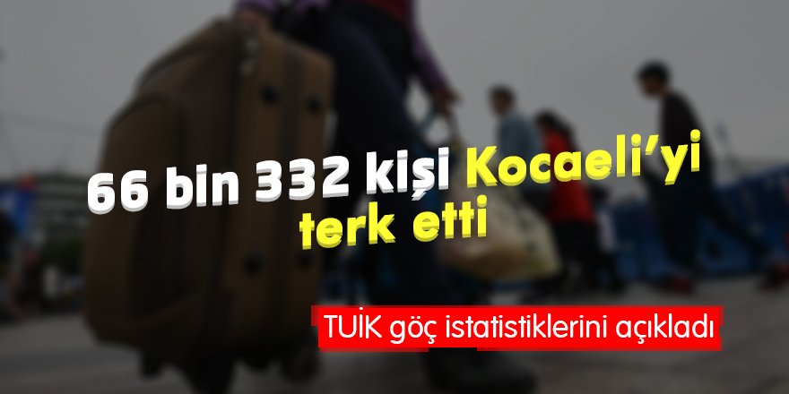 66 bin 332 kişi Kocaeli’yi terk etti