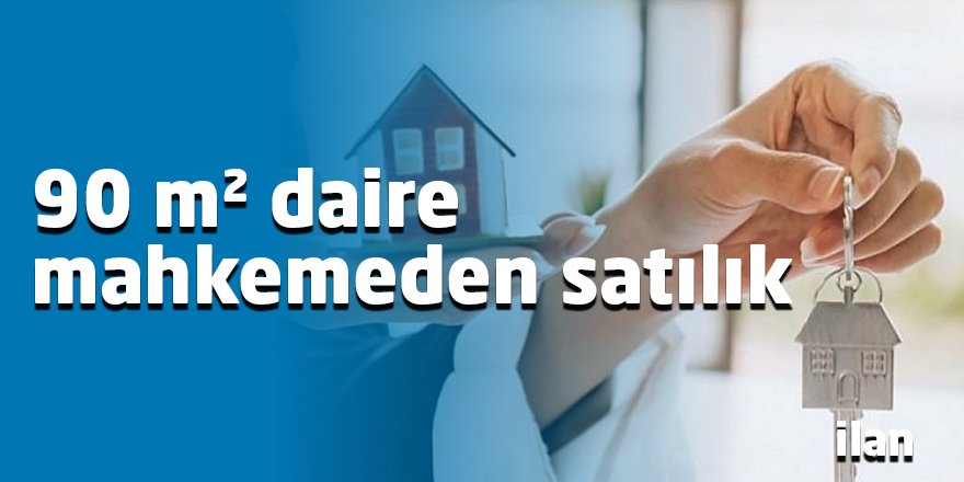 90 m² daire mahkemeden satılık