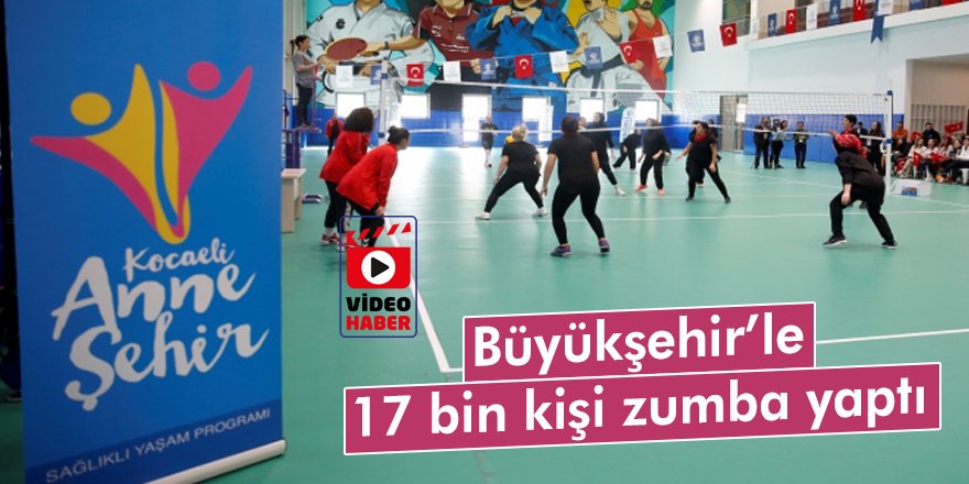 Büyükşehir’le 17 bin kişi zumba yaptı