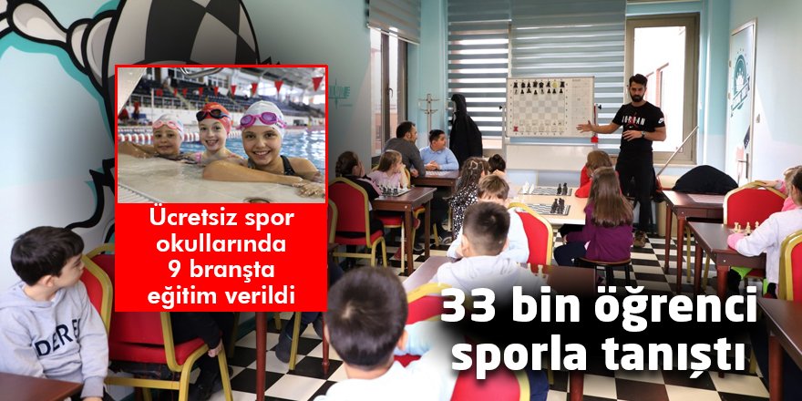 33 bin öğrenci sporla tanıştı