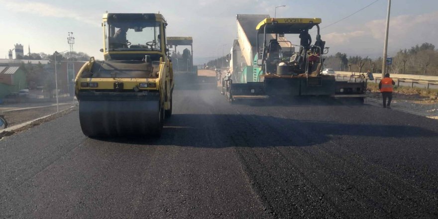 D-100 asfaltlanmaya başladı