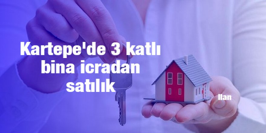 Kartepe'de 3 katlı bina icradan satılık
