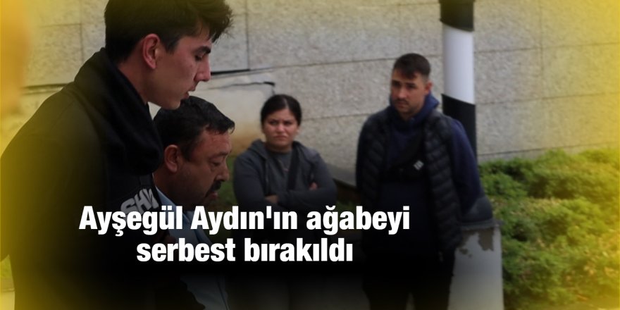 Ayşegül Aydın'ın ağabeyi serbest bırakıldı