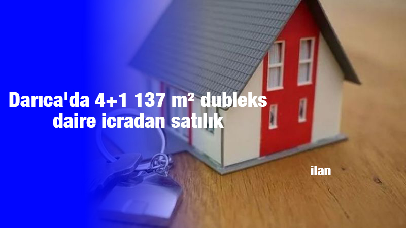 Darıca'da 4+1 137 m² dubleks daire icradan satılık