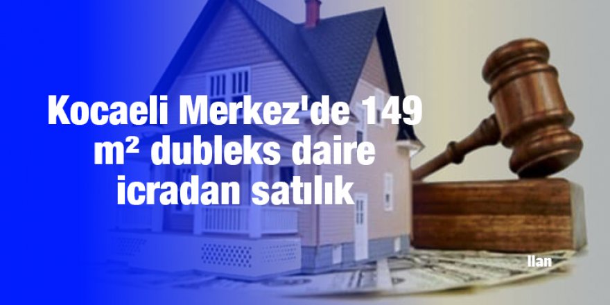 Kocaeli Merkez'de 149 m² dubleks daire icradan satılık