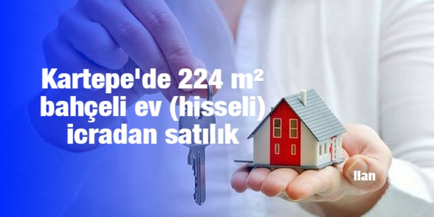 Kartepe'de 224 m² bahçeli ev (hisseli) icradan satılık