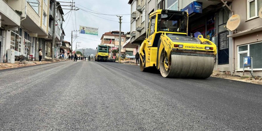 Akmeşe Menderes Caddesi asfaltlandı