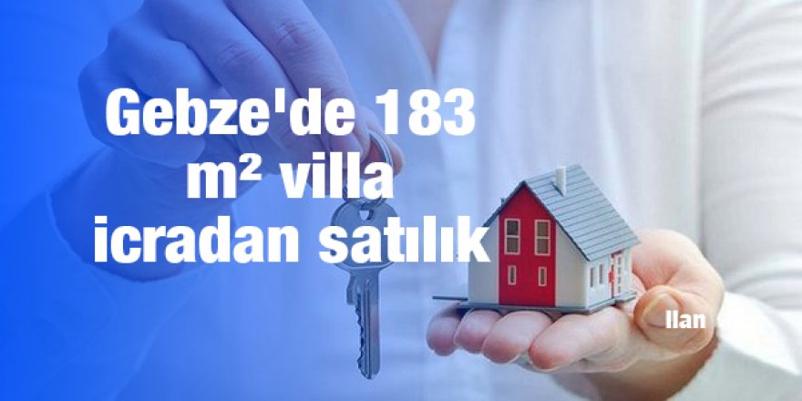 Gebze'de 183 m² villa icradan satılık