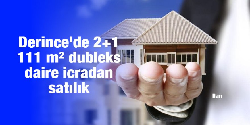 Derince'de 2+1 111 m² dubleks daire icradan satılık