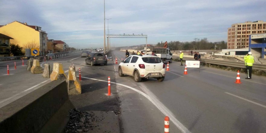 D-100 İstanbul istikameti Ankara yönüne aktarıldı