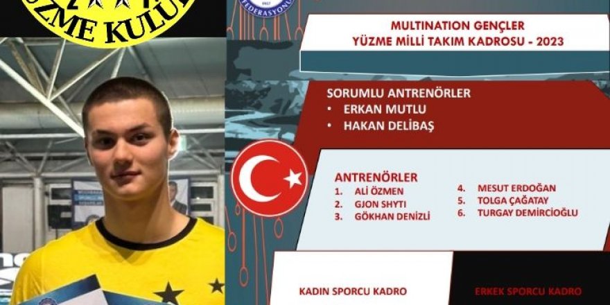 Yıldızlar Yüzme Kulübü’nün milli gururu