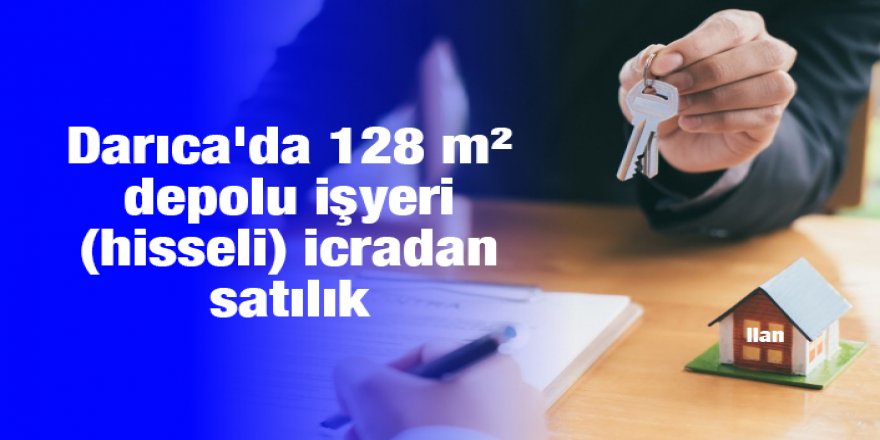 Darıca'da 128 m² depolu işyeri (hisseli) icradan satılık