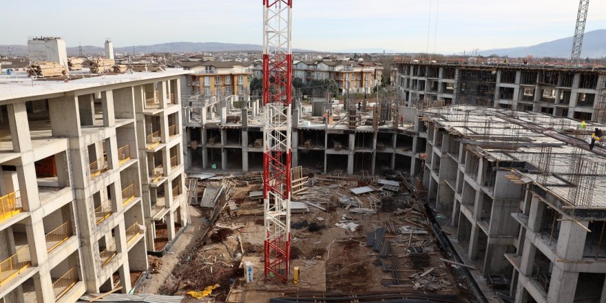 Sağlık Kent Konutları’nda çalışmalar sürüyor
