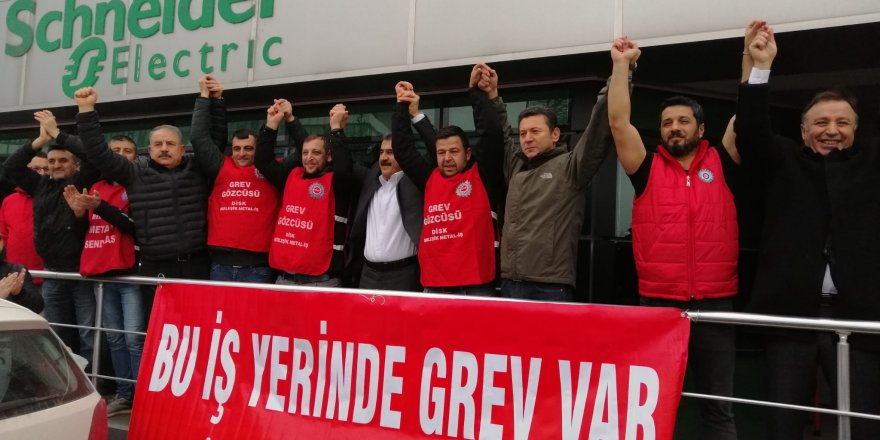 Schneider Enerji grevinde yasağa rest: Tanımıyoruz