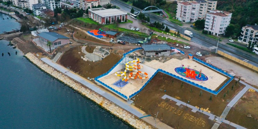 Aquapark’ın çevre düzenlemesi yapılıyor