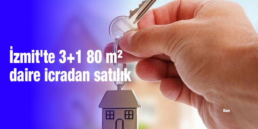 İzmit'te 3+1 80 m² daire icradan satılık