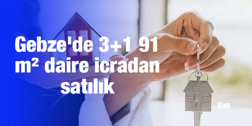 Gebze'de 3+1 91 m² daire icradan satılık