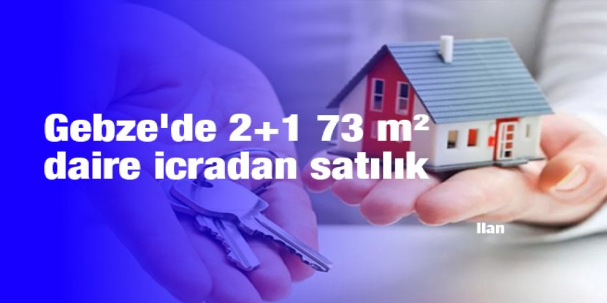 Gebze'de 2+1 73 m² daire icradan satılık