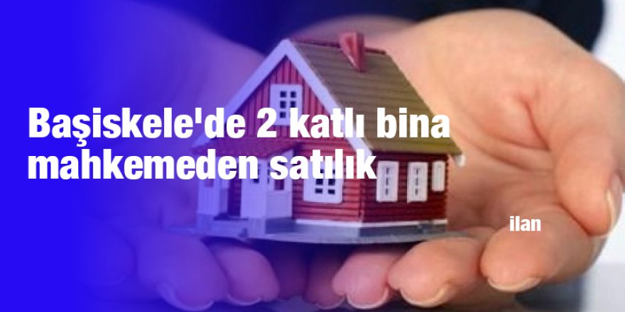 Başiskele'de 2 katlı bina mahkemeden satılık