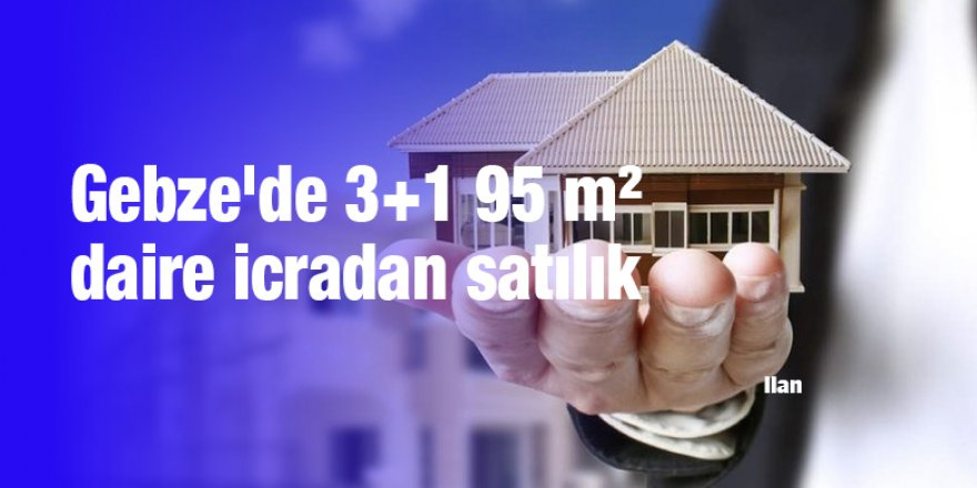 Gebze'de 3+1 95 m² daire icradan satılık