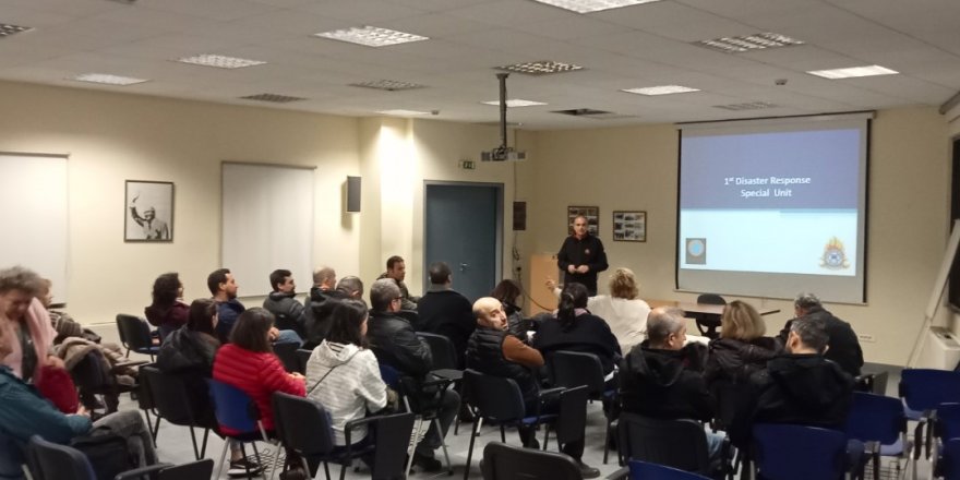 İtfaiye Afetlere Hazırız projesi için Yunanistan’da