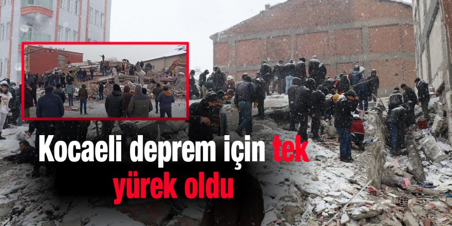 Kocaeli deprem için tek yürek oldu