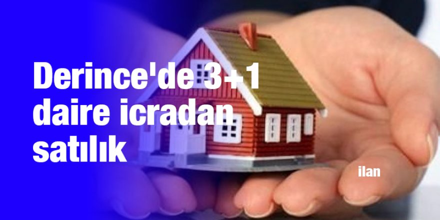 Derince'de 3+1 daire icradan satılık