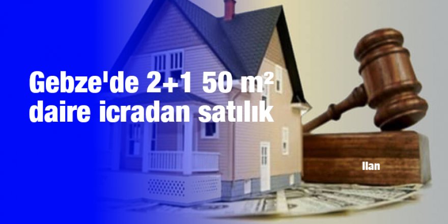Gebze'de 2+1 50 m² daire icradan satılık