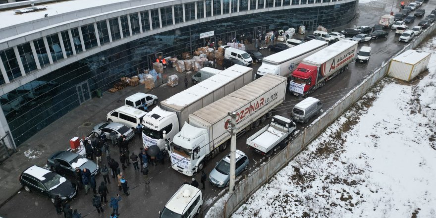 GBB’nin yardım TIR’ları yola çıktı