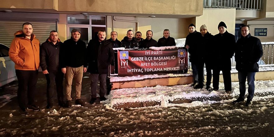 İyi Partililerden afet bölgesi yardım