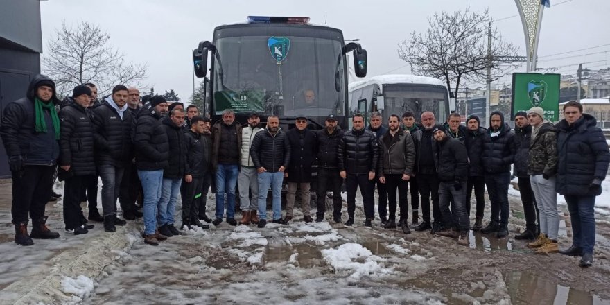 Kocaelispor otobüsü yaraları sarmak için yola çıktı