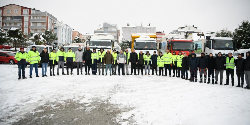 Çayırova’dan Hatay’a 33 kişilik ekip ve 13 araç